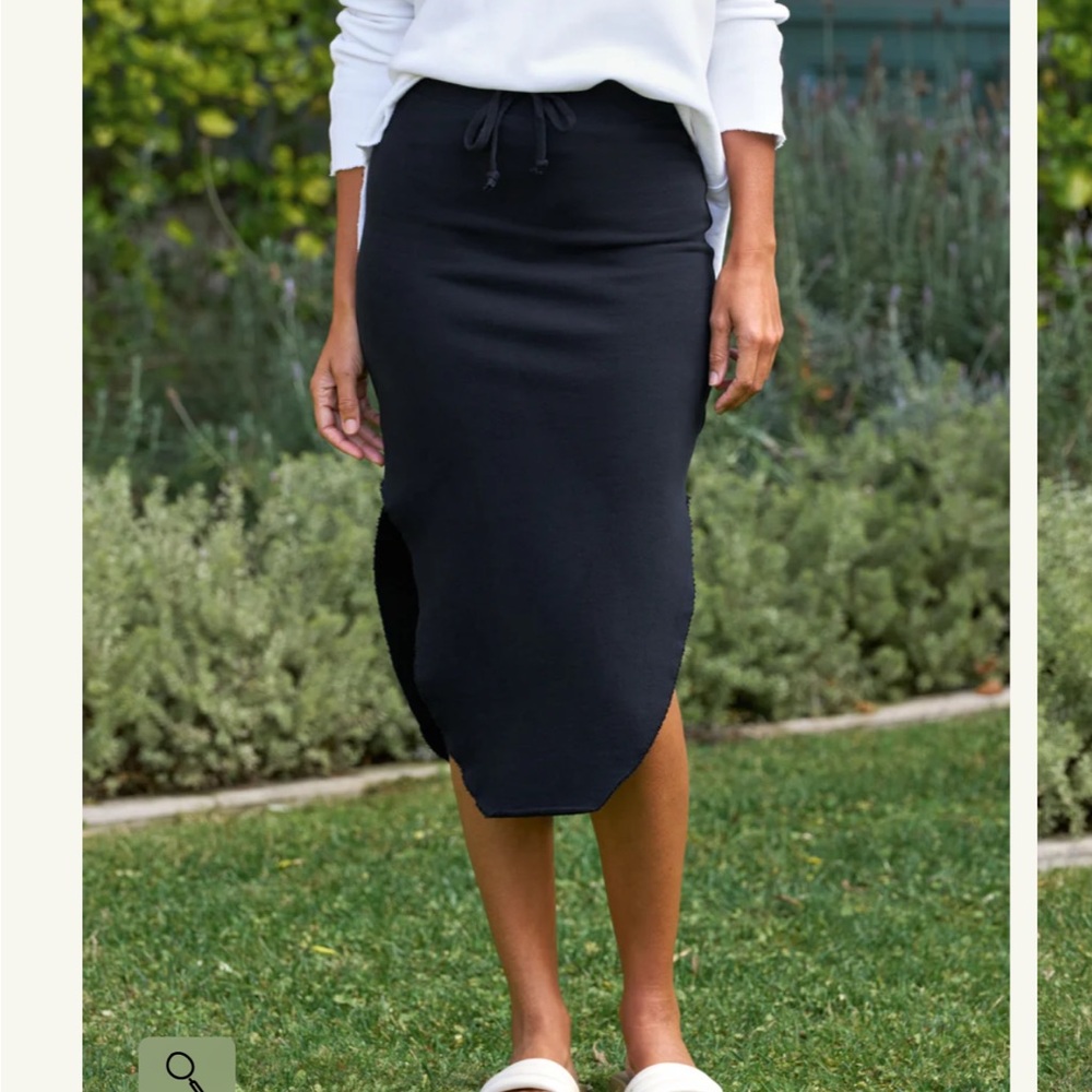 Frank & Eileen Donegal Sweatshirt Skirt in black